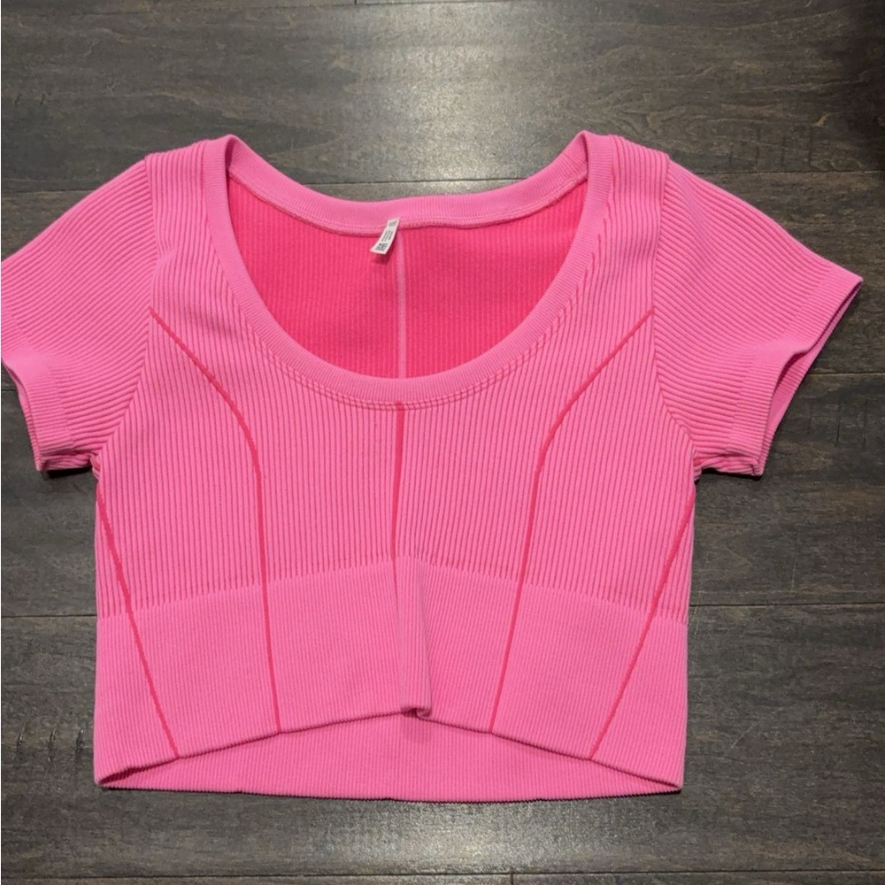 Offline Pink Ribbed Top